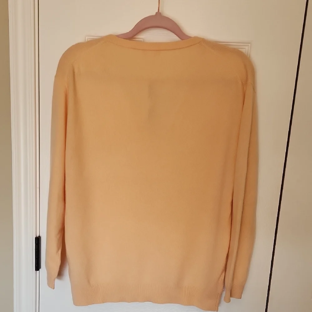 J. Crew V-Neck Sweater - Warm Apricot - Picture 5 of 5